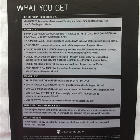 Insanity Work Out Program - Picture 8 of 8